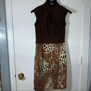 LEOPARD SHIFT SZ SM ROSE USA